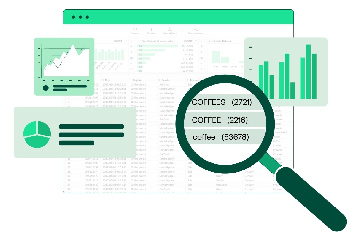 An illustration of the data discovery in the Mammoth platform